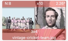 Frame-A-Face Interface: List Item With Multiple Faces