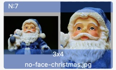 Frame-A-Face Interface: Main window with 10 faces found
