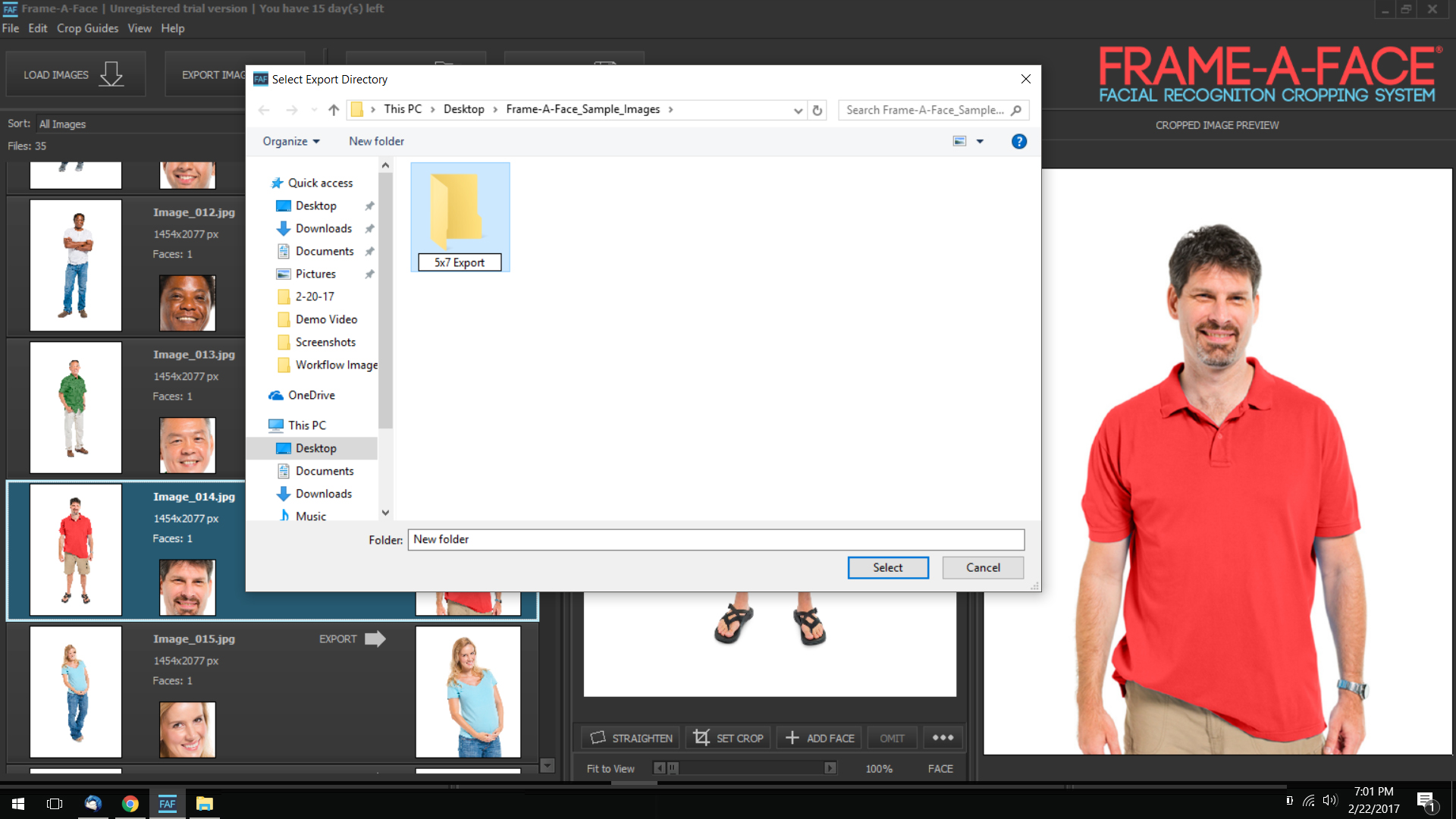 Step 3. Export Cropped Images