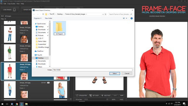 Step 3 - Review Crop and Export Images